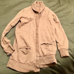 J. Crew French Terry Shawl Collar Cardigan